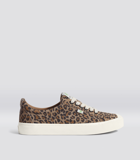 OCA Low Leopard Print Suede Sneaker