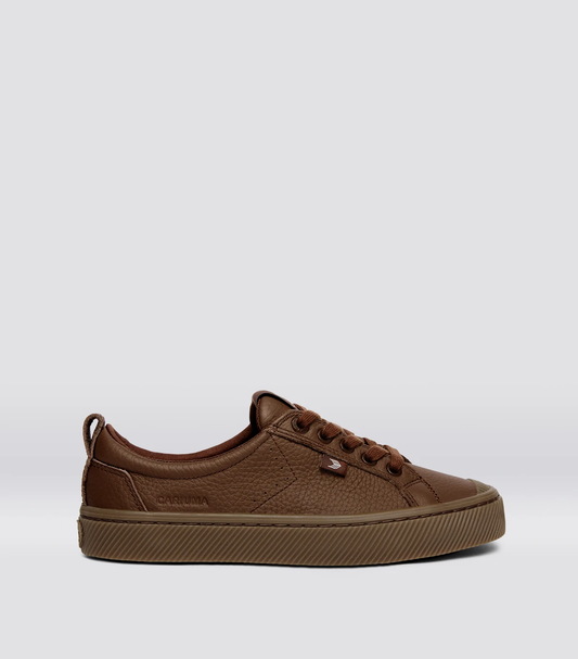 OCA Low Gum Downtown Brown Premium Leather Sneaker