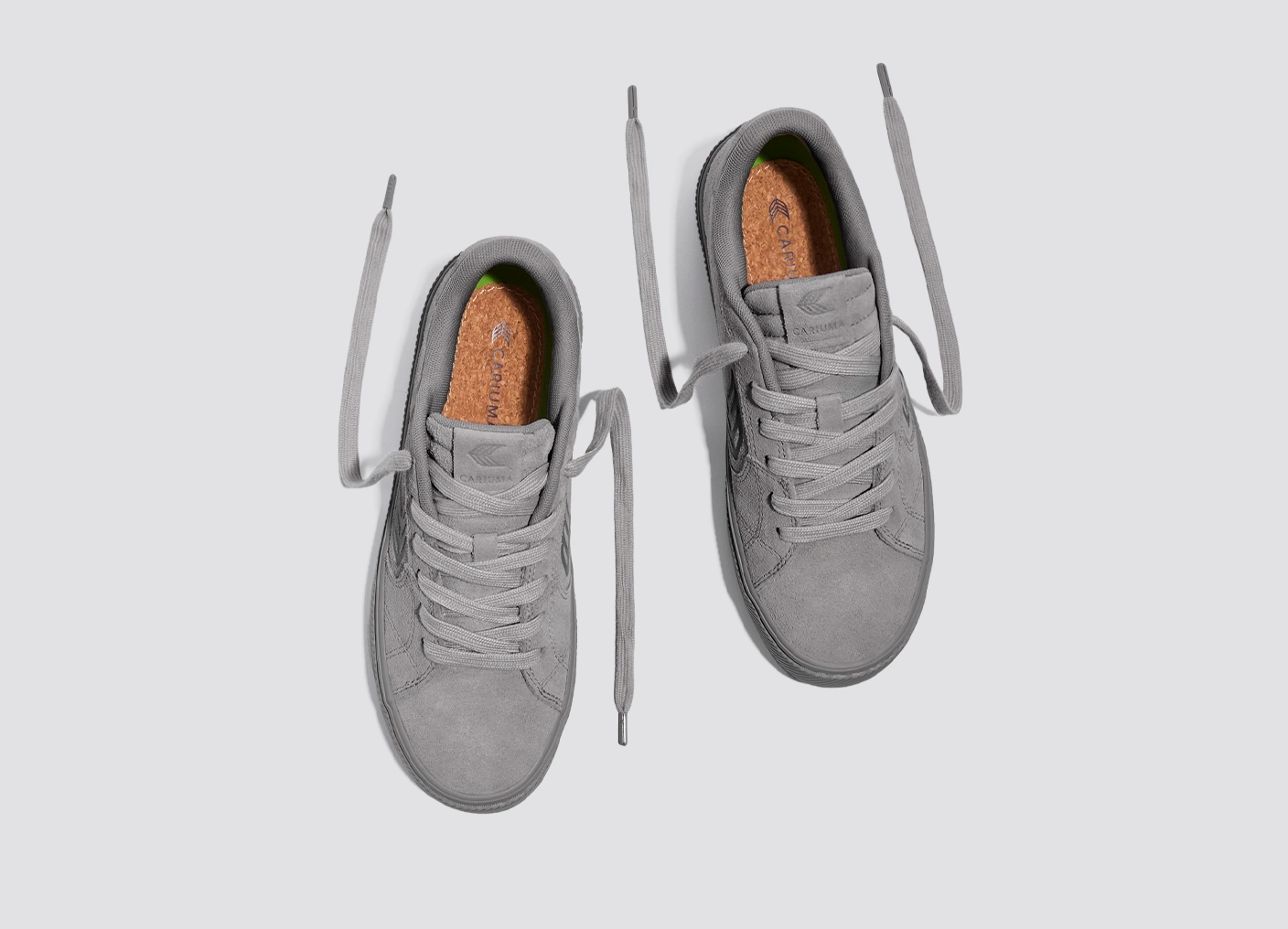SALVAS All Light Grey Suede Sneaker