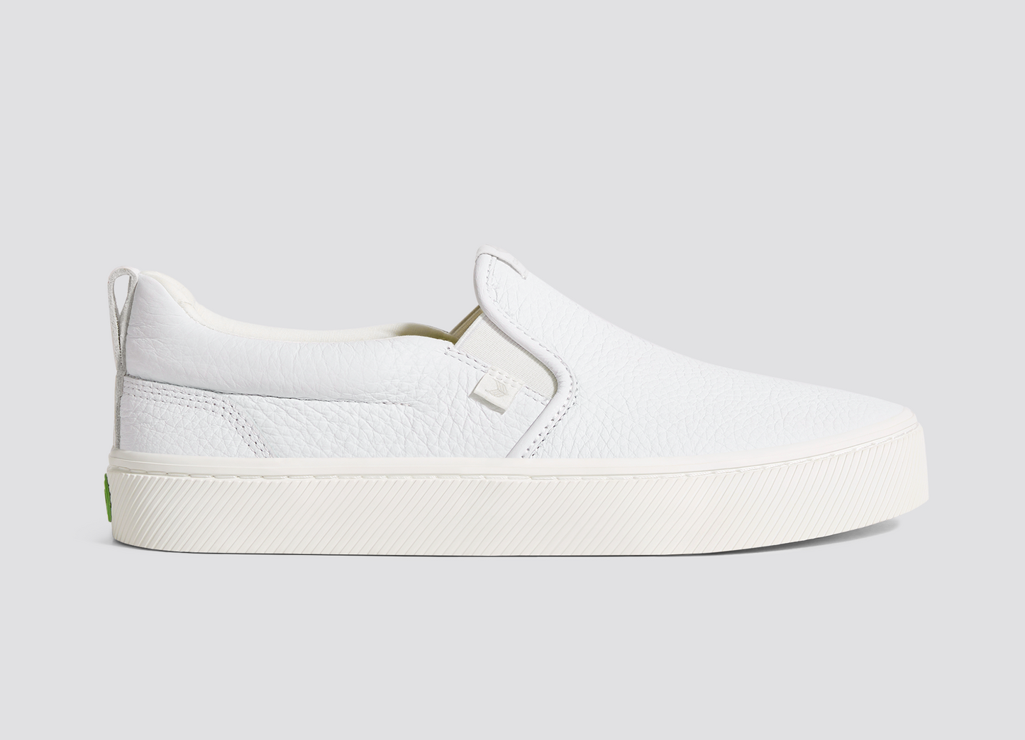 SLIP-ON Biele kožené tenisky Premium