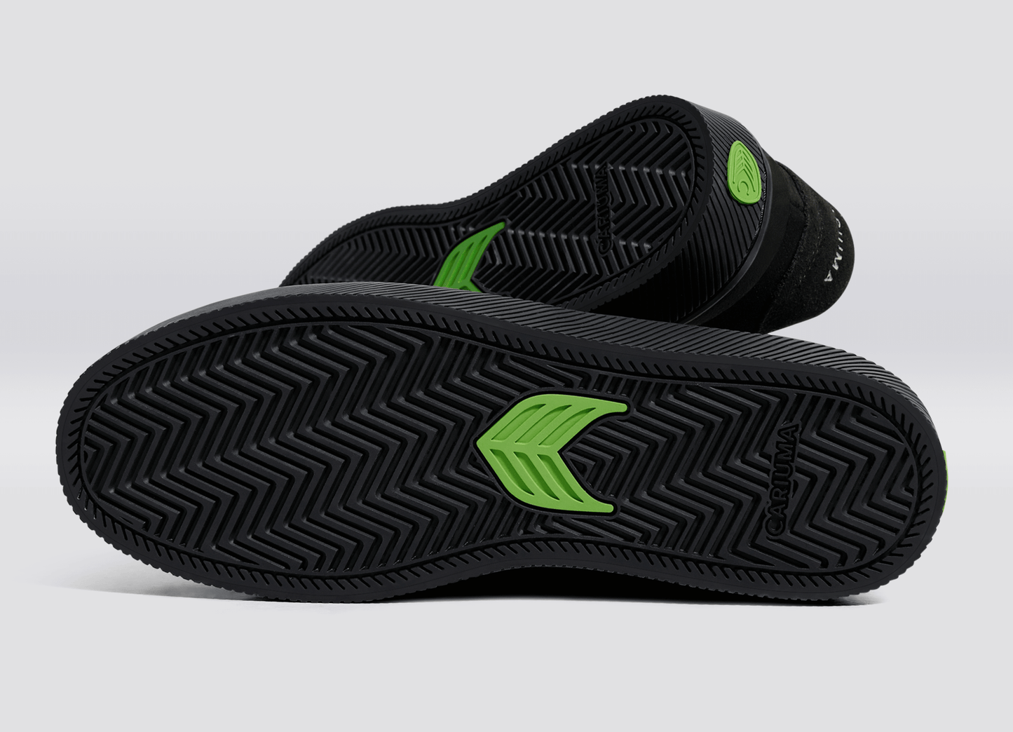 LUAN PRO All Black Suede Ivory Logo Sneaker