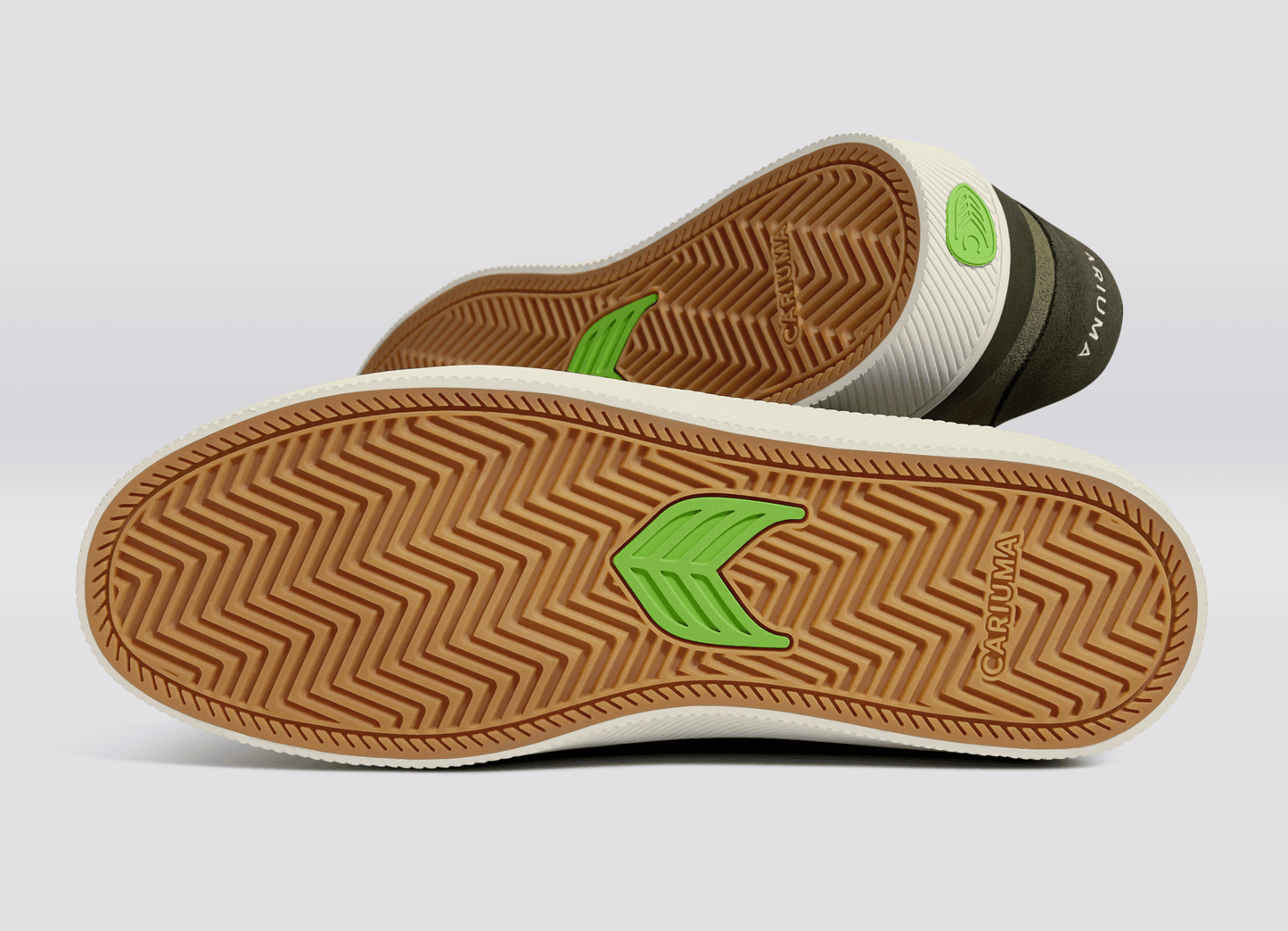 LUAN PRO Olive Green Suede Ivory Logo Burnt Olive Sneaker