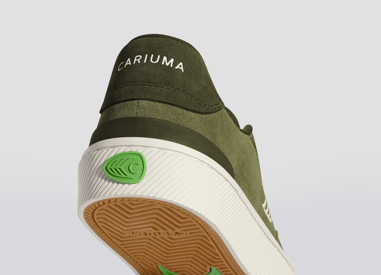 LUAN PRO Olive Green Suede Ivory Logo Burnt Olive Sneaker