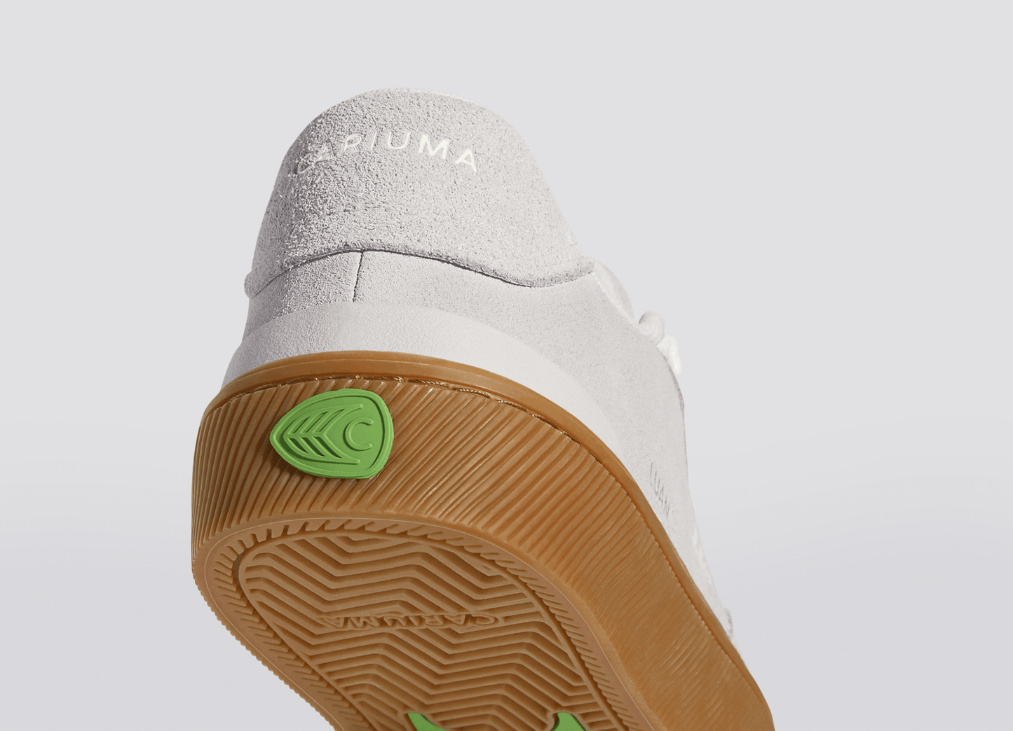 LUAN PRO Gum Smoke White Suede Off-White Logo Sneaker