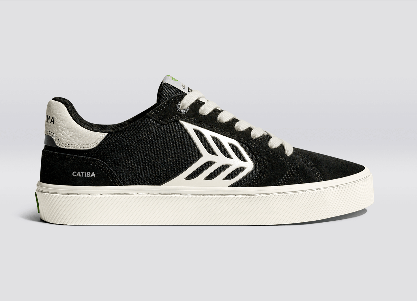 CATIBA PRO 2.0 Black Suede and Cordura Ivory Logo Sneaker