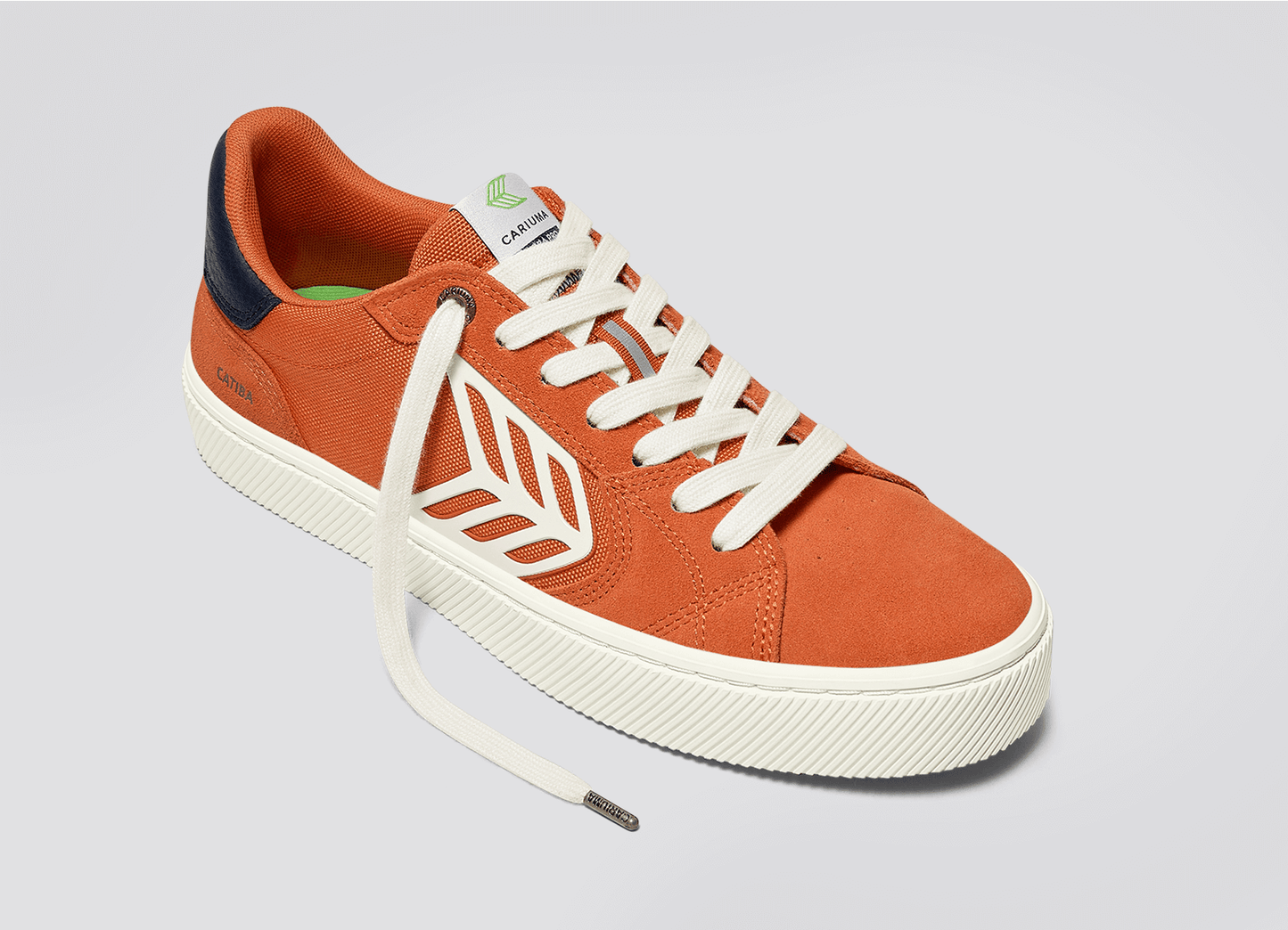 CATIBA PRO 2.0 Burnt Orange Suede and Cordura Ivory Logo Navy Sneaker