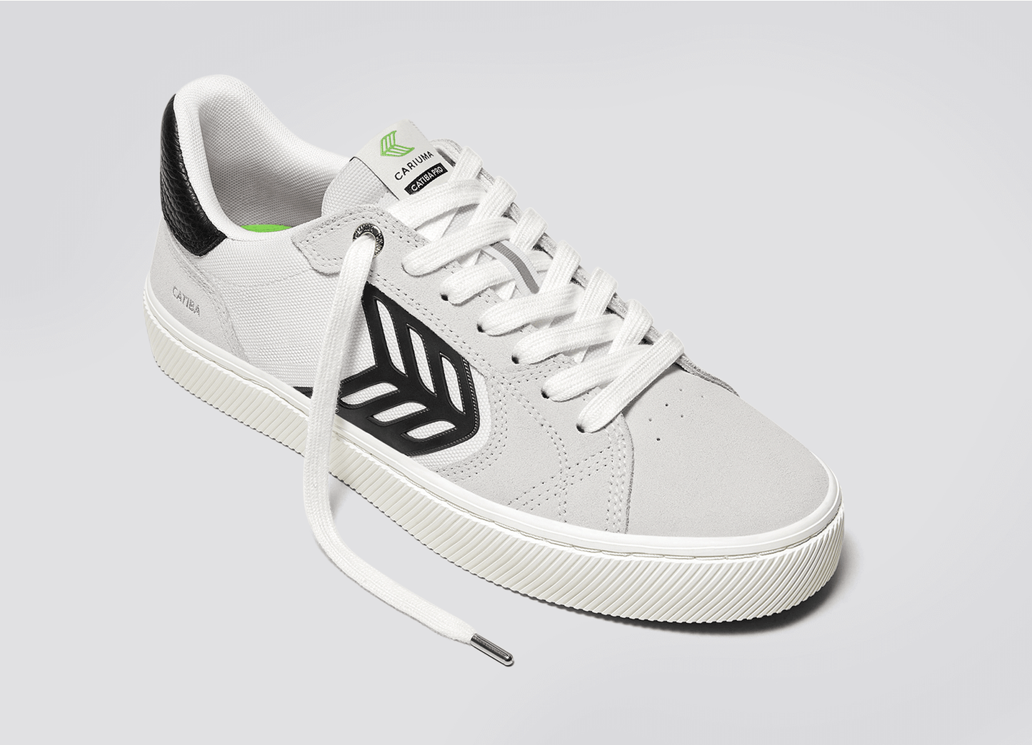 CATIBA PRO 2.0 Smoke White Suede Off-White Cordura Black Logo Sneaker