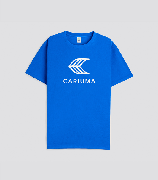 T-Shirt Dazzling Blue with Off-White Logo