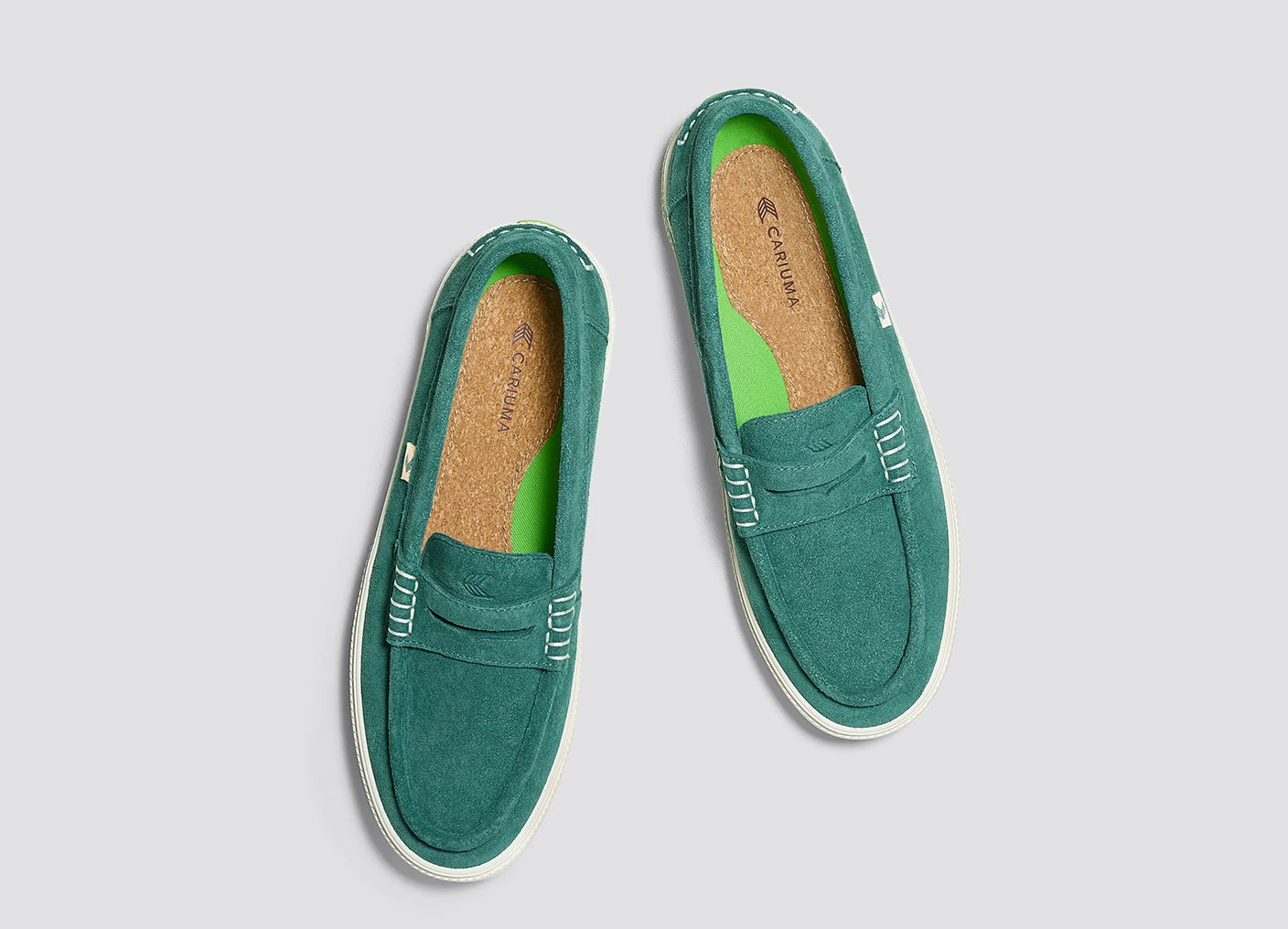 CAJU Loafer Teal Suede