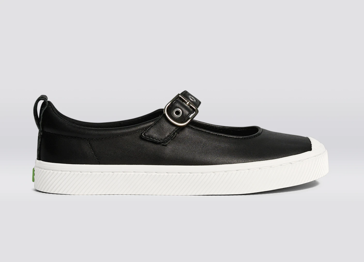 OCA Mary Jane Black Napa Leather Sneaker