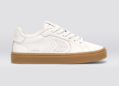 SALVAS Leather Gum Warm White Ice Logo