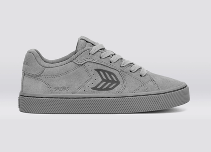 SALVAS All Light Grey Suede Sneaker