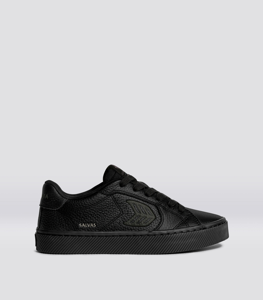 SALVAS All Black Premium Leather Sneaker