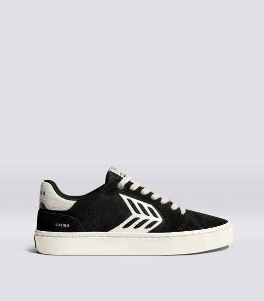 Tenisky CATIBA PRO 2.0 Black Suede and Cordura Ivory Logo
