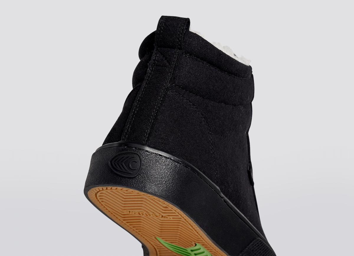 OCA Therma High All Black Suede Boot