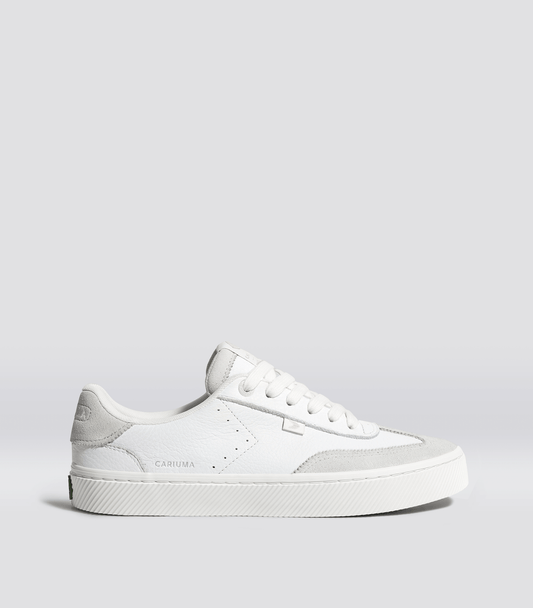 TOCA White Premium Leather Smoke White Suede Sneaker