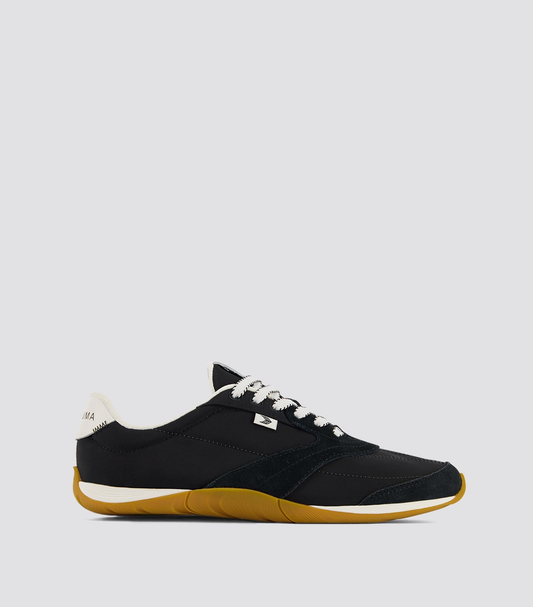 SUTAI Nylon and Suede Black