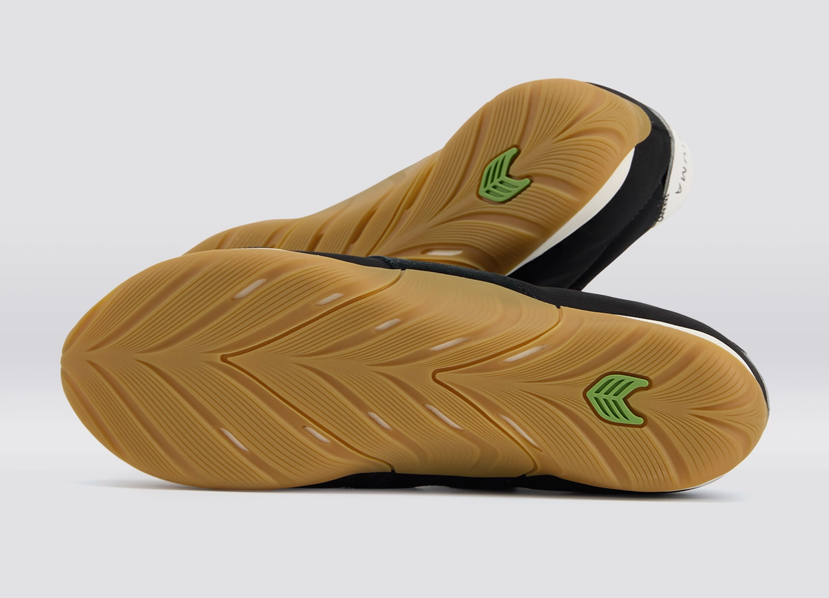 SUTAI Nylon and Suede Black