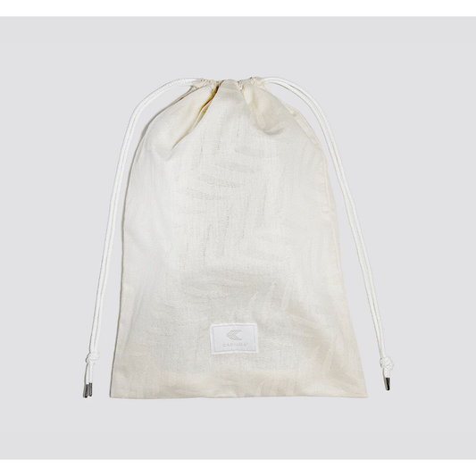 Organic Cotton Flannel White Shoebag