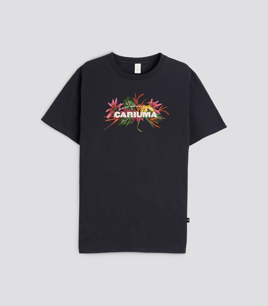 T-Shirt Black Cariuma Flowers