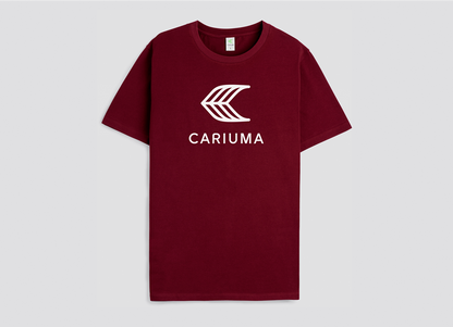 T-Shirt Burgundy with Off-White Logo