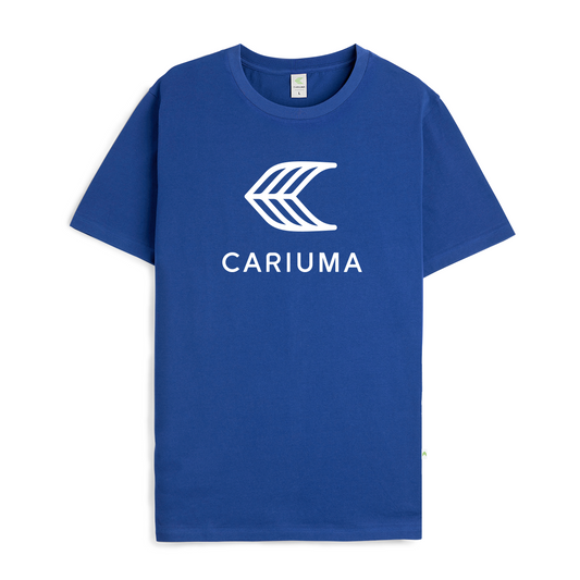 T-Shirt Dazzling Blue with Off-White Logo