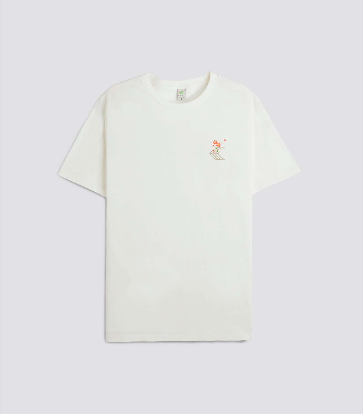 T-Shirt Off-White Floral Skateboard