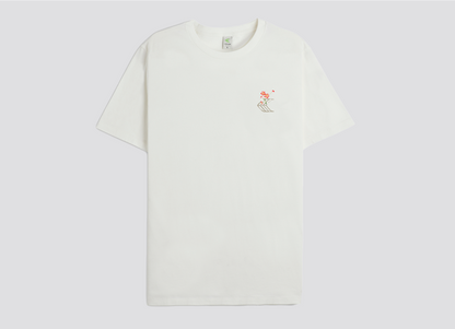 T-Shirt Off-White Floral Skateboard