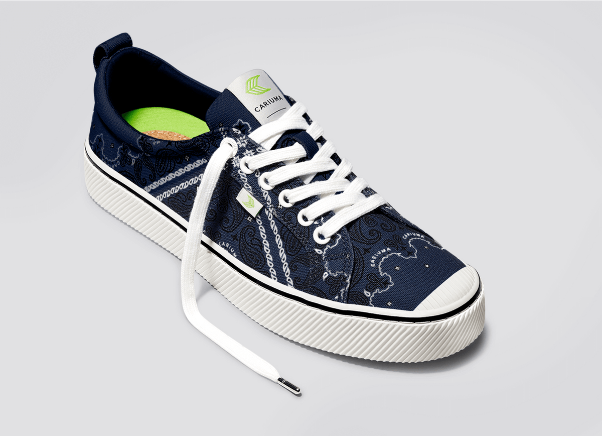 OCA Low Navy Bandana Canvas Sneaker